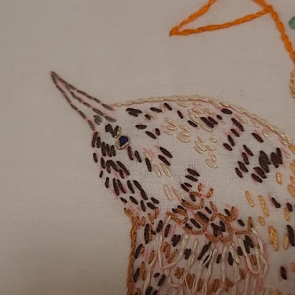 Vintage Hand Stitched Arazonia State Bird & Flower - Picture 2 of 16